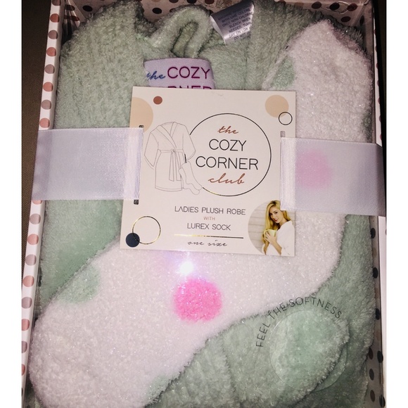 π Plush Robe With Lurex Sock - Picture 1 of 1